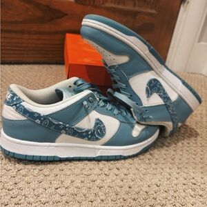 Nike Blue and White Sneakers